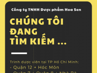 [TP Hồ Chí Minh] Tuyển dụng Trình dược viên